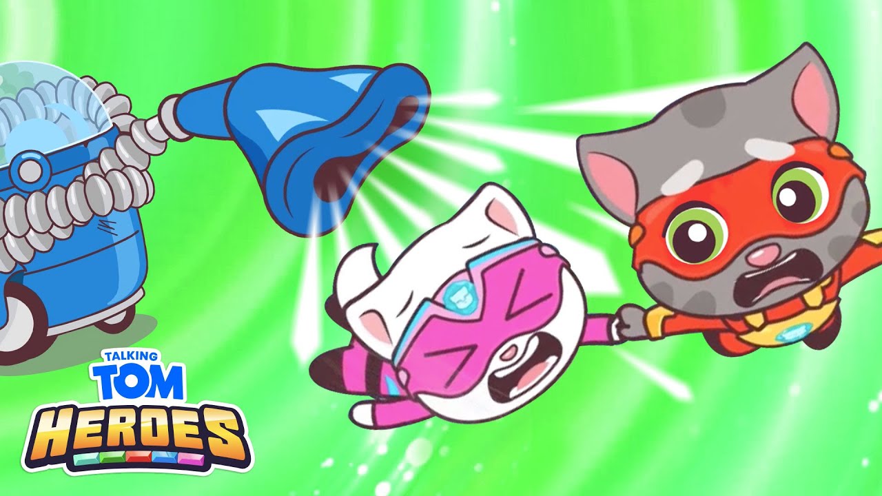 The Hungry Vacuum Cleaner - Heroes Month | Talking Tom Heroes Episode 12