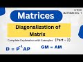 Diagonalization of Matrix | Eigenvalues and Eigenvectors Concept | Part - 2 | Matrices