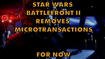 Star Wars Battlefront II TEMPORARILY Removes Loot Box Microtransactions
