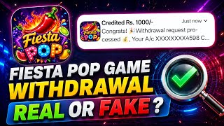 Fiesta Pop Game Withdrawal? | Is Fiesta Pop Game Real or Fake? | Fiesta Pop Game Withdrawal Review screenshot 1