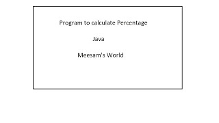 Java Example Program to Print Percentage of 5 Subjects in Float in Boards Exams
