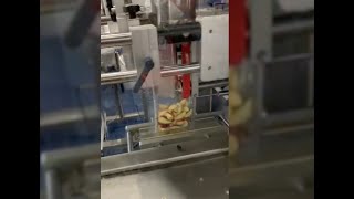 Bagging fruit in a Doy style stand up pouch on a LE360 PDQ