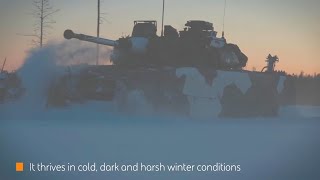 BAE Systems - CV90 Infantry Fighting Vehicle Stellar Mobility Winter Off-Road Driving [1080p]