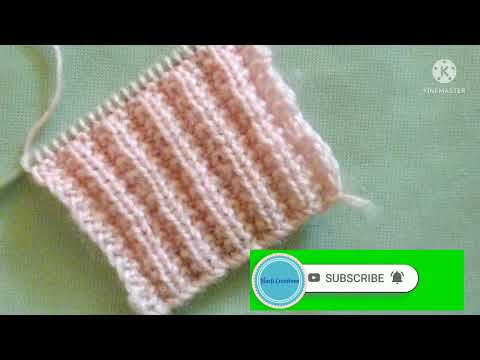 Supereasy, Reversible,2 Rows repeat Knitting pattern for scarf, sweater etc.