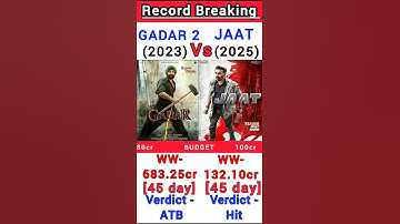 Jaat Vs Gadar 2 Box Office Collection | Jaat 45th day collection #shorts