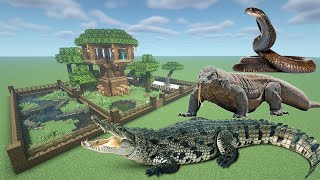 How To Make an Anaconda, Crocodile, and Komodo Farm in Minecraft PE screenshot 4