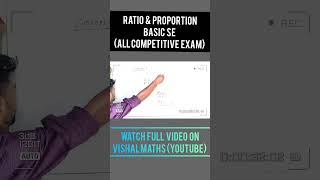 Ratio And Proportion//Vishal Maths// Cgl, Gd, Ntpc, Group d and Banking Exam // Vishal Maths//