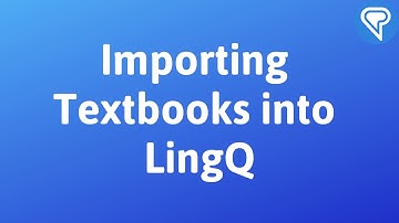 Importing Textbooks into LingQ