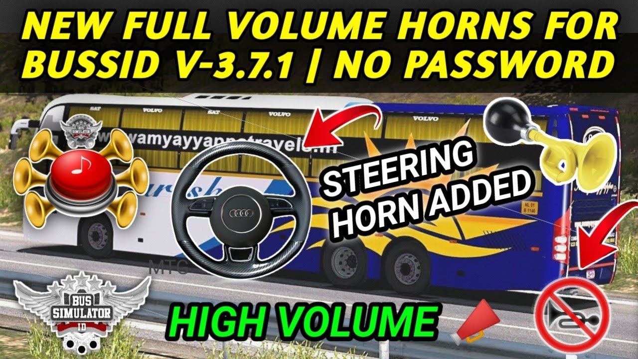 Indian Bus Horns 🎺 For BUSSID New Bus Horns Download in Bussid 3.7.1