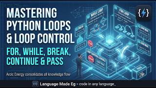 Mastering Python Loops: For, While & Loop Control (Break, Continue, Pass)