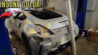 WRAPPING MY WRECKED NISSAN 370Z