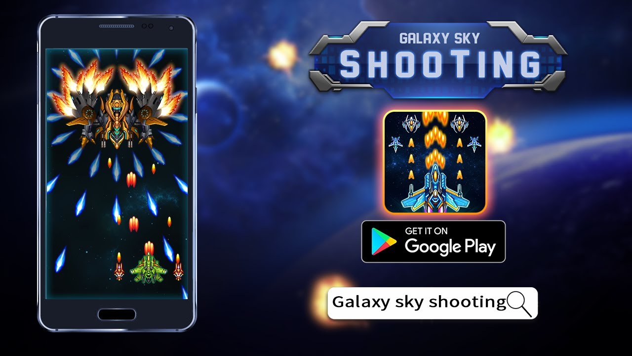 Galaxy sky shooting MOD APK cover