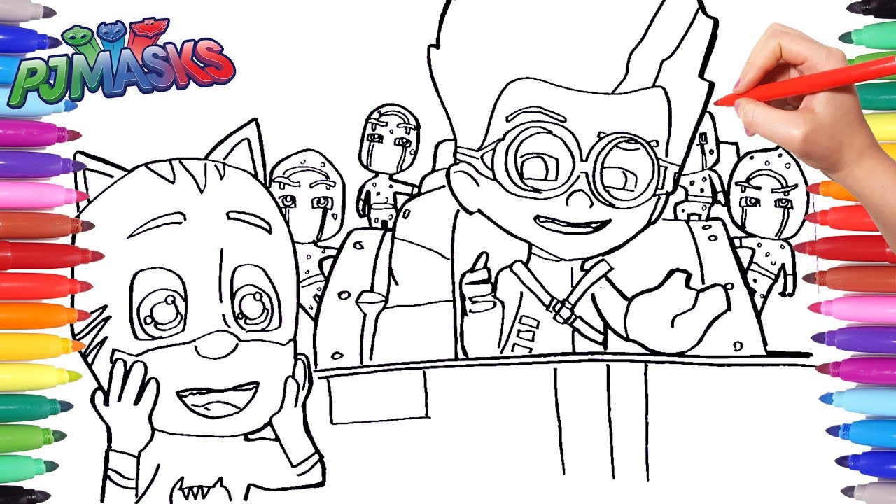 pj masks catboy coloring pages