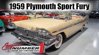 1959 Plymouth Sport Fury Convertible at Ellingson Motorcars in Rogers, MN