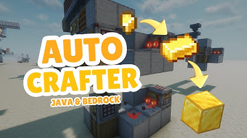 Minecraft Autocrafters for Iron and Gold farms | Nuggets to Ingots to Blocks | Java and Bedrock