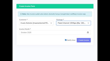 Panduan Penggunaan Fitur Pembuatan Invoice Manual : Aplikasi Billing Internet RT RW Net Indonesia