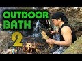 【DIY】山で川の水を使った露天風呂作り!Outdoor bath with the river【群馬のランボーのサバイバル王国】