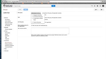 Google Groups Advance Settings
