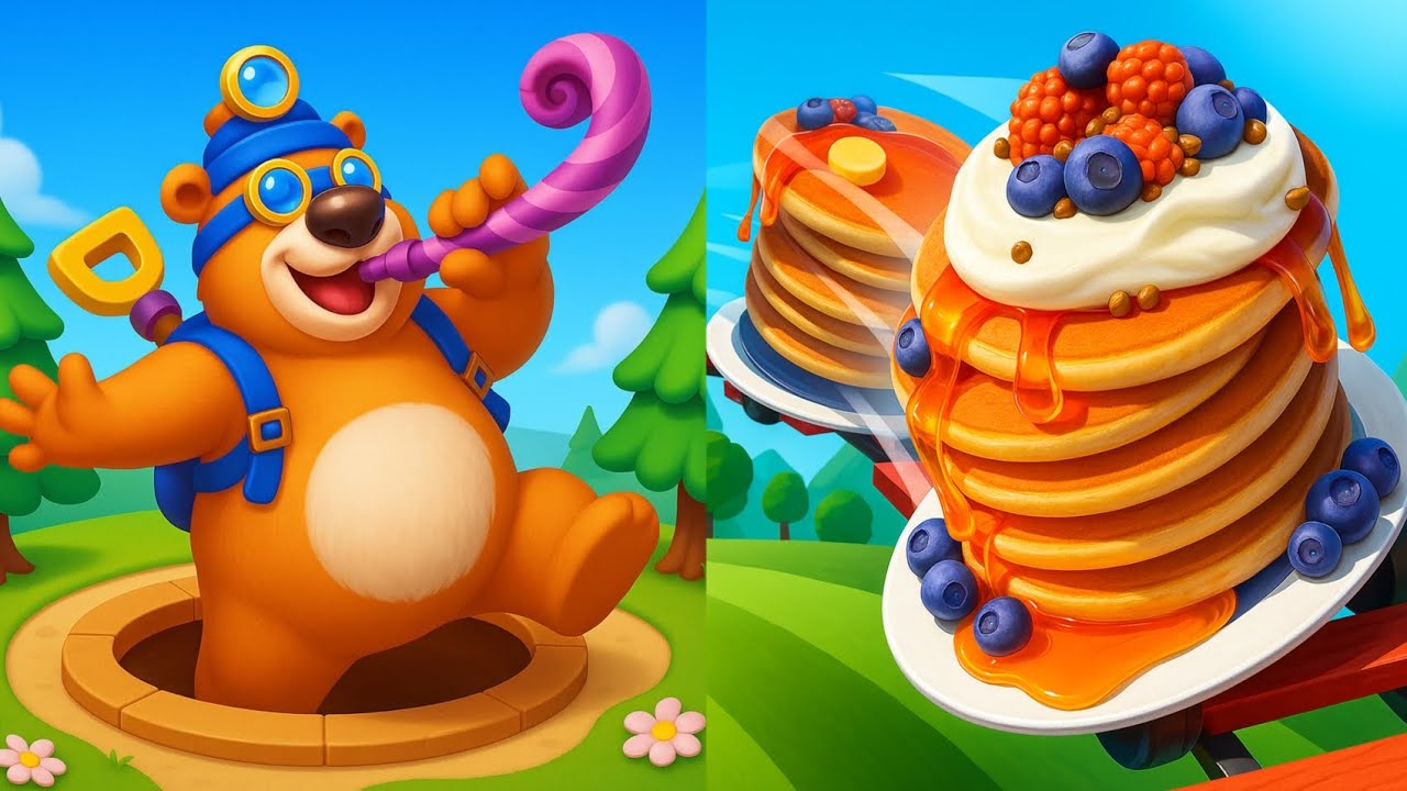 🥞🕳️ Pancake Run Gets Devoured in Hole ’Em All! 😱🔥