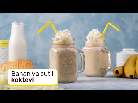 Video: Banan Va Muzqaymoq Bilan Sut Kokteyli