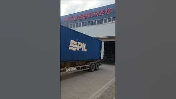 Loading container #pvcmarblesheetmachine #pvcwallpanelmachine #spclvtflooringmachine