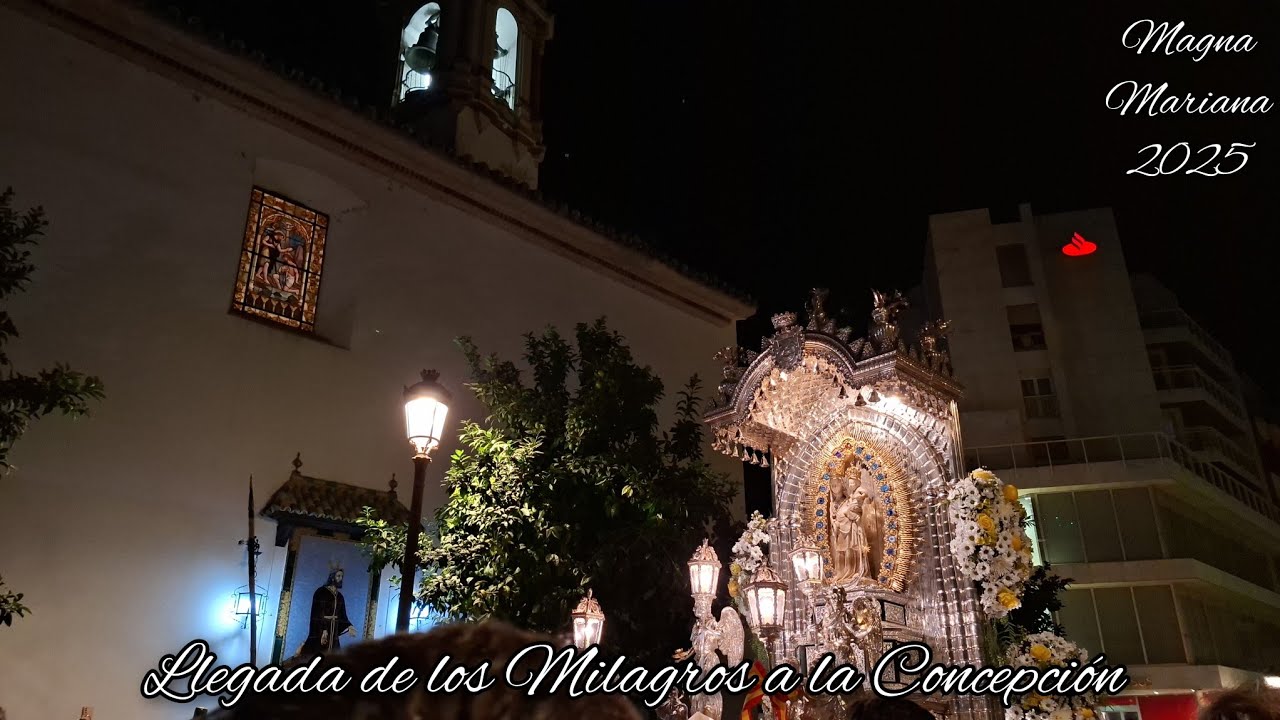 Histórica Llegada de la Virgen de los Milagros de Palos a la Concepción | Huelva 2025 [2K]