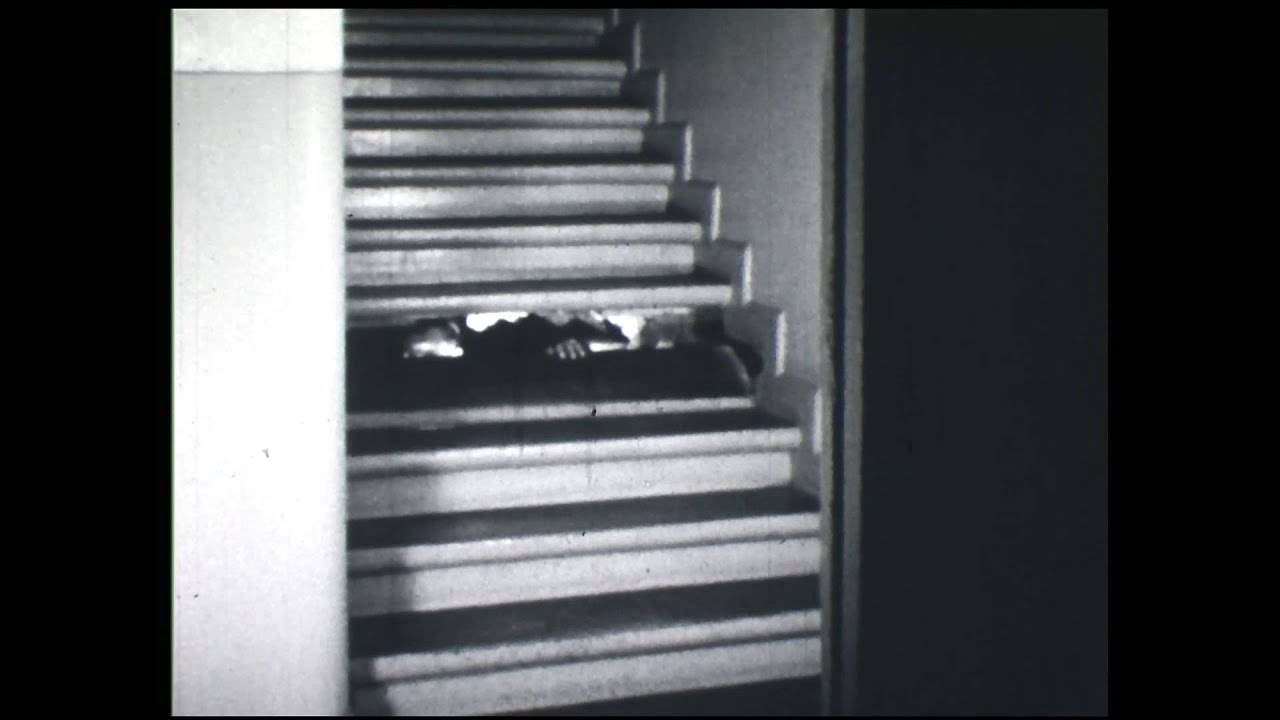 Rigspolitiets rekonstruktion af Lorentzens flugt fra fængslet i Horsens. 1949