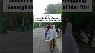 JAMAAH MASJID AOLIA GUNUNGKIDUL GELAR SHOLAT IDUL FITRI JUMAT PAGI (5/4) INI