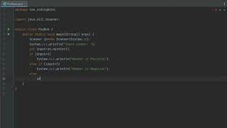 Get A Number From the User and Print whether it is Positive or Negative in JAVA