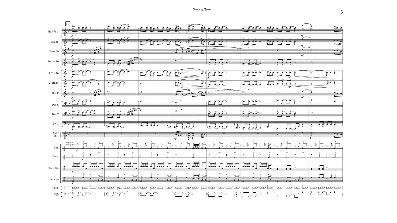 DANCING QUEEN | für Marching Band | ABBA