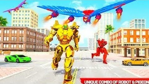 Flying Spy Pigeon Robot Transform Bike Robot Game