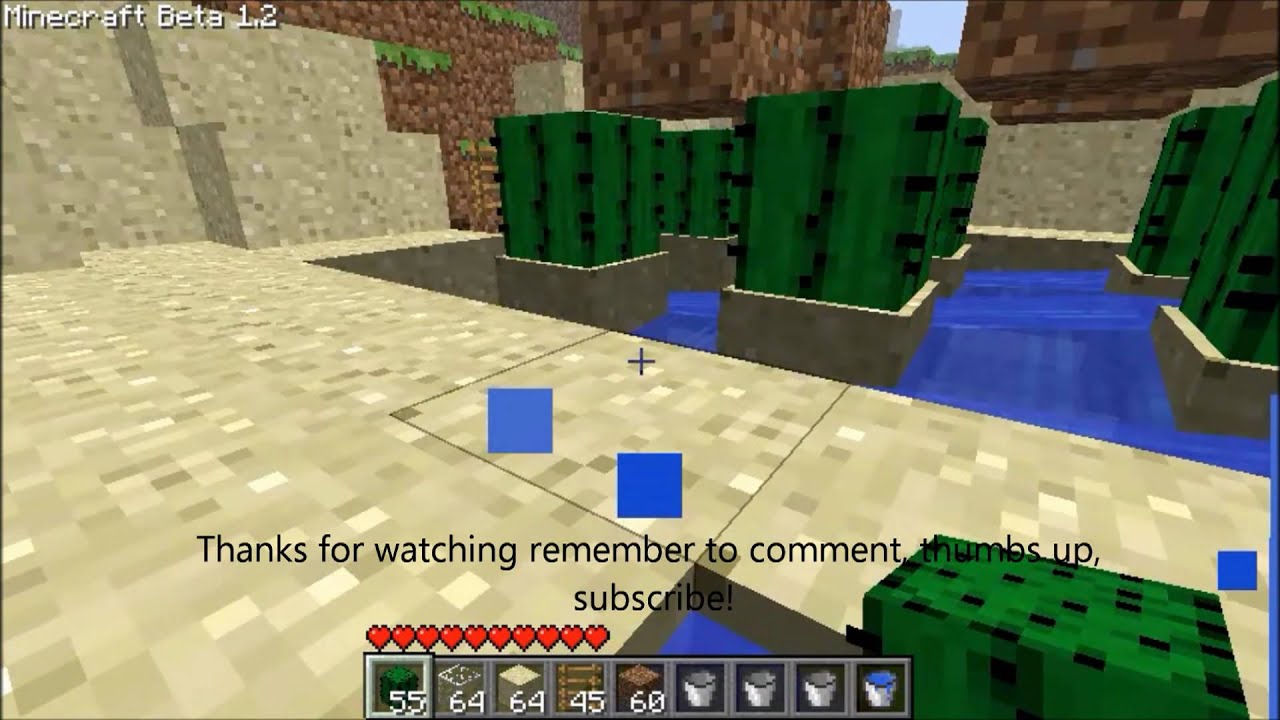 Minecraft - Automatic easy Cactus farm tutorial - YouTube