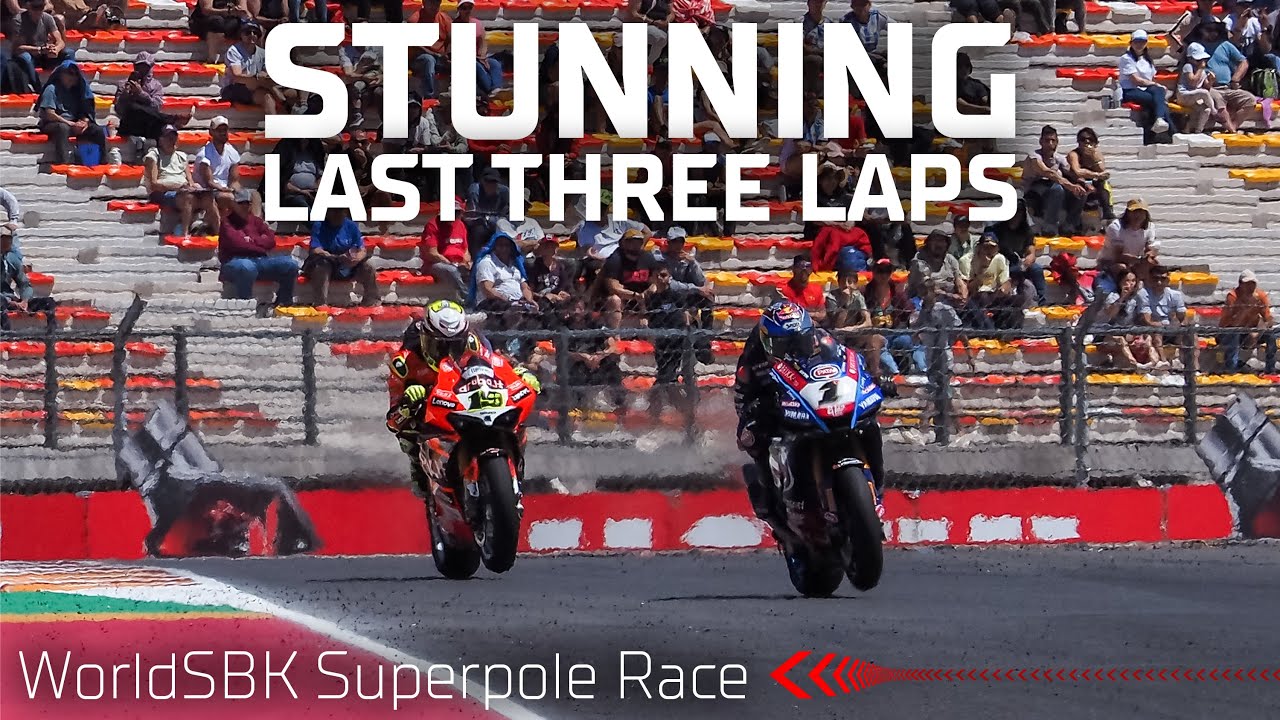 LAST THREE LAPS: Razgatlioglu 🆚 Bautista in epic Superpole Race 💥 | #ARGWorldSBK
