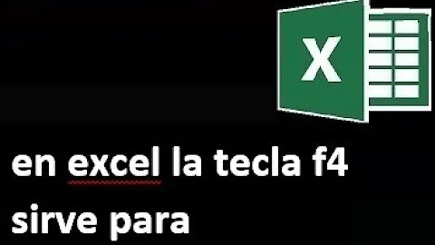 ¿Qué es la tecla F4 en Excel?