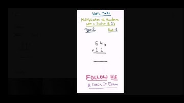 Vedic Maths Trick | Multiplication of Numbers with a Series of 1