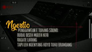 Story WhatsApp, kata kata tukang sound system