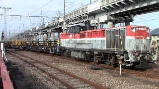 【誤進入の後】JR貨物 DE10-1561号機牽引 チキ5500×6B 東福山駅入換