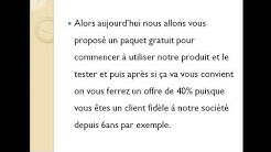 Vendez-moi ce produit Comment répondre à cette question? et exemple de phrases fréquemment utilisées