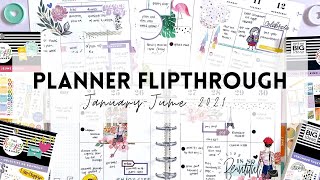 JANUARY - JUNE 2021 PLANNER FLIPTHROUGH│CLASSIC CATCHALL HAPPY PLANNER