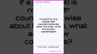 Can YOU solve this? Rotations 🧠 #SATPrep #Shorts