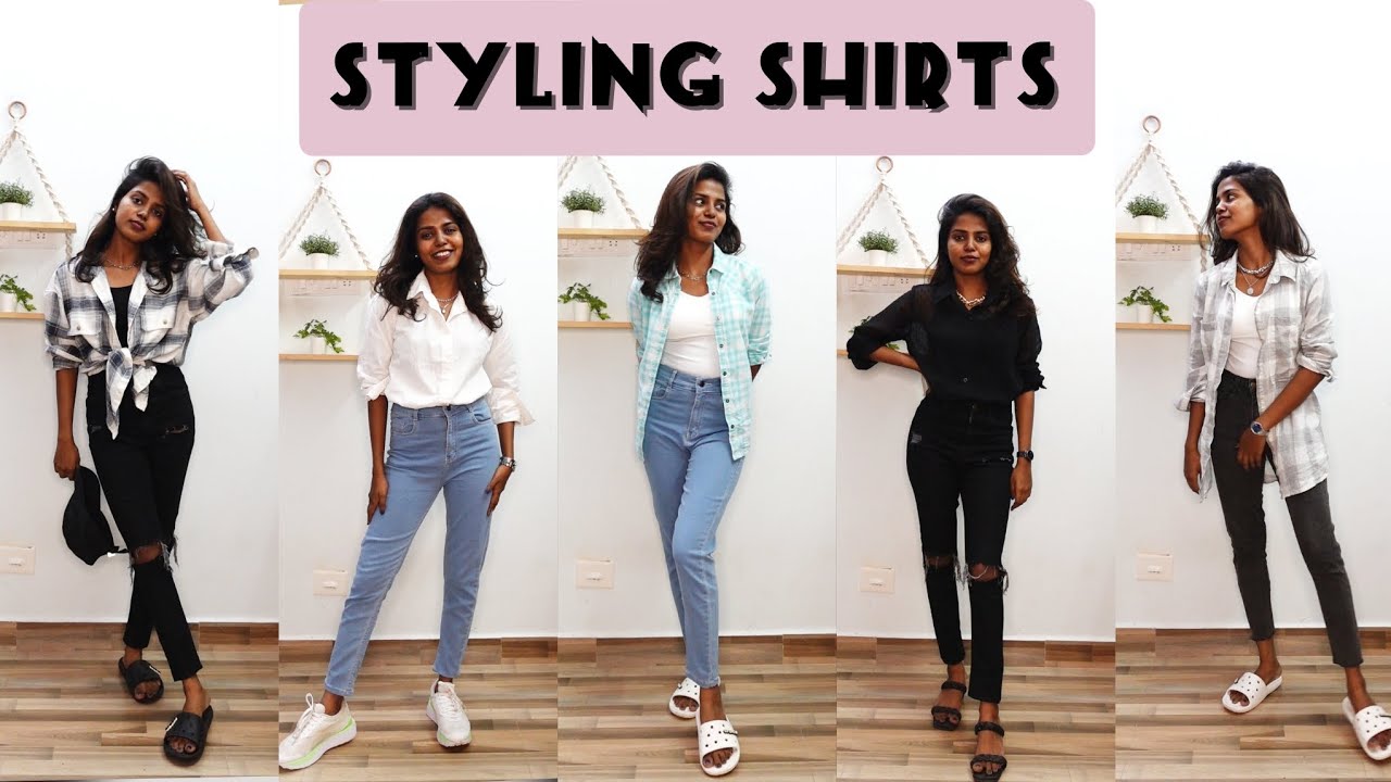Casual shirts styling || தமிழ் || Petite body styling || HARINI SI