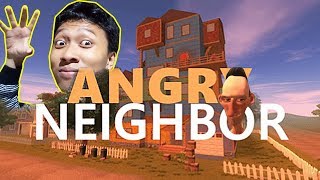 GANGGUIN TETANGGA SAMPAI NGAMUK!!! | Angry Neighbor Indonesia Review screenshot 2