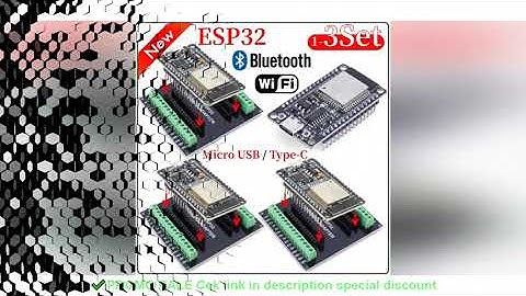 1-3Set ESP32 WROOM-32 CH340C Development Board TYPE-C Micro USB WiFi+Bluetooth Ultra-Low Power Consu