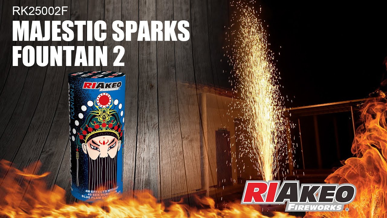 MAJESTIC SPARKS FOUNTAIN 2 ▻ RK25002F ▻ RIAKEO FIREWORKS