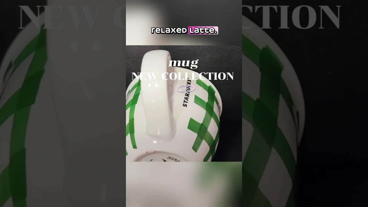 2016 Starbucks Coffee Mug with Green Checkered Pattern Gingham Plaid 