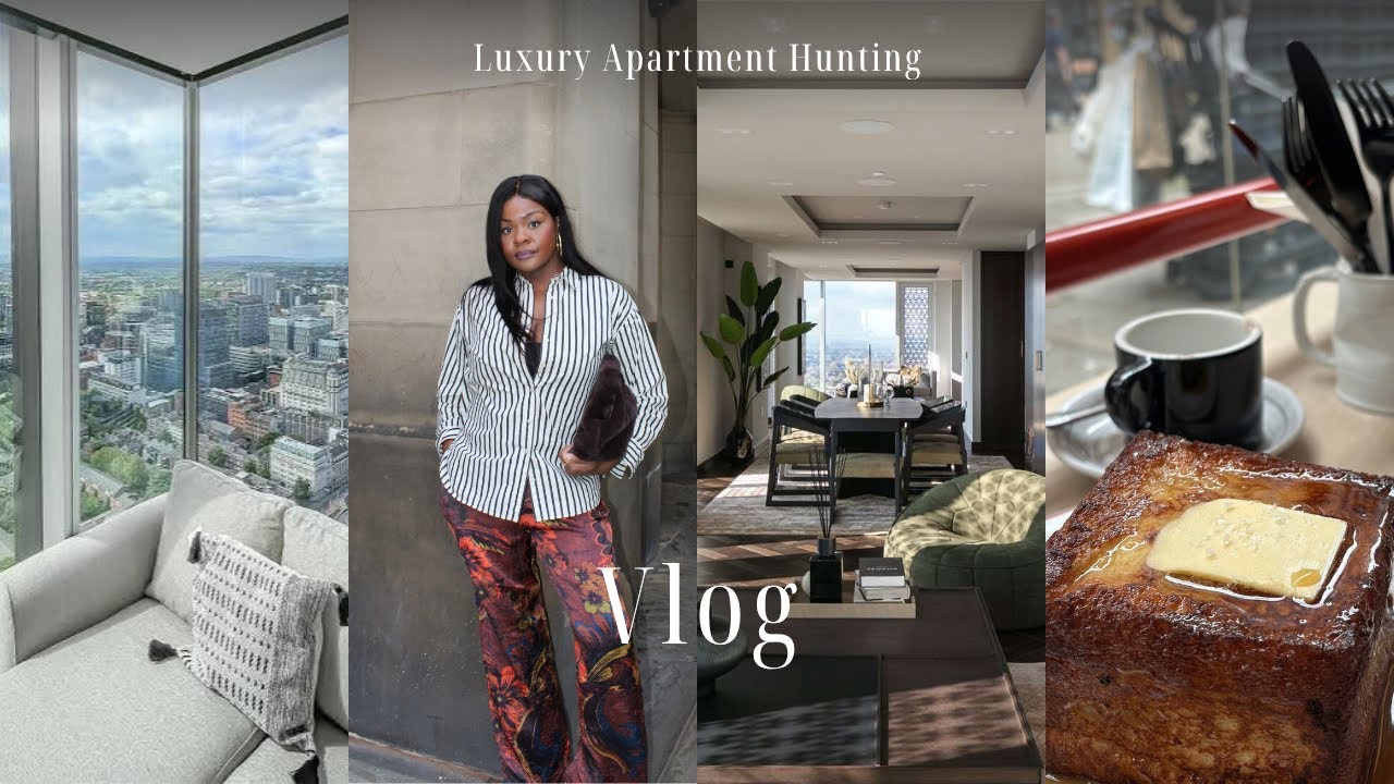 Manchester Vlog| Luxury Apartment Hunting, Trying New  UK Restaurants ,Touring the City, and More!