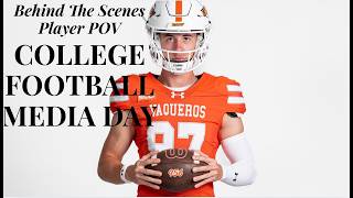 Inside a D1 College Football Media Day 'Player POV'