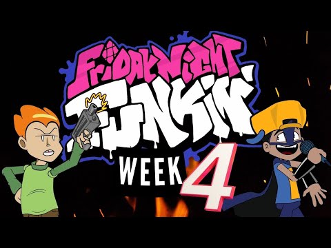 Friday Night Funkin Week 3 | Capitão Prego Vs Pico: Desenho Animado de Super Herói em Português