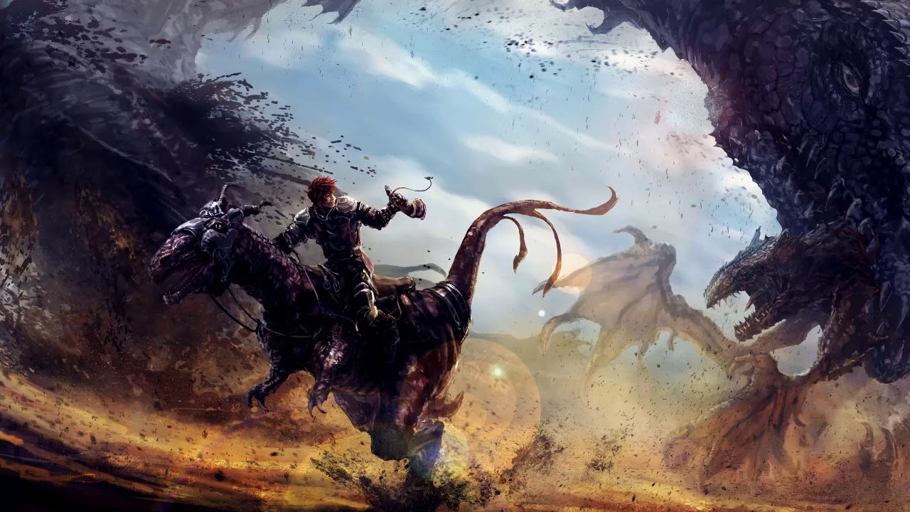 Really Slow Motion - Swirling Dinosaurs (Epic Emotional Heroic Action)