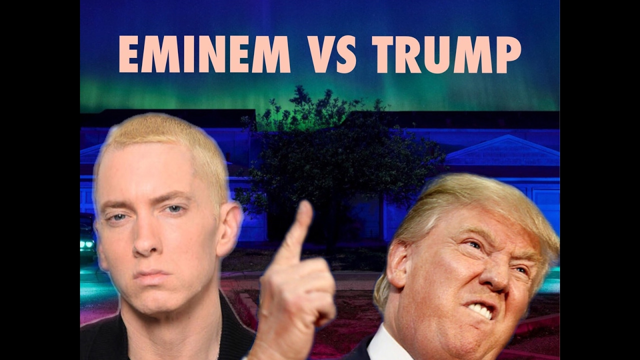 Resultado de imagen para pic of eminem dissing trump